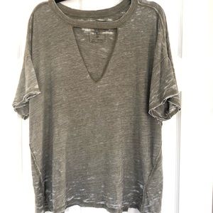 Free people Jordan cut out tee